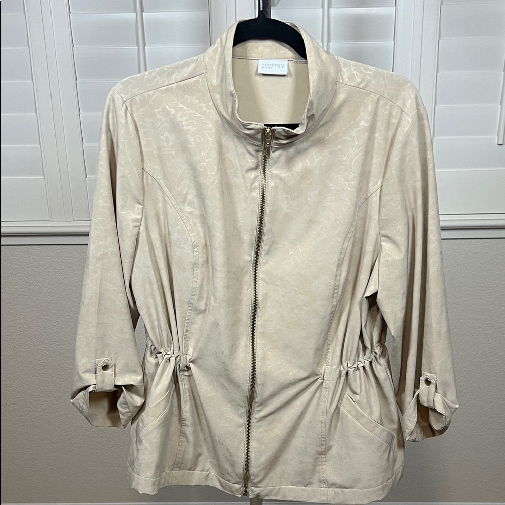 Chico's Cream Utility Jacket